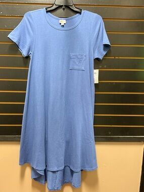 NWT LuLaRoe Carly Dress Size M Periwinkle Blue
